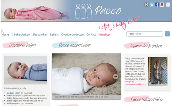 responsive website Pacco.nl 